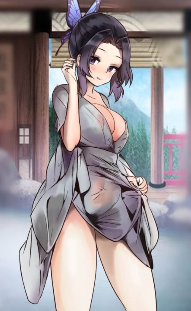 5枚目【エロ画像】胡蝶しのぶちゃんの可愛い画像【鬼滅の刃】