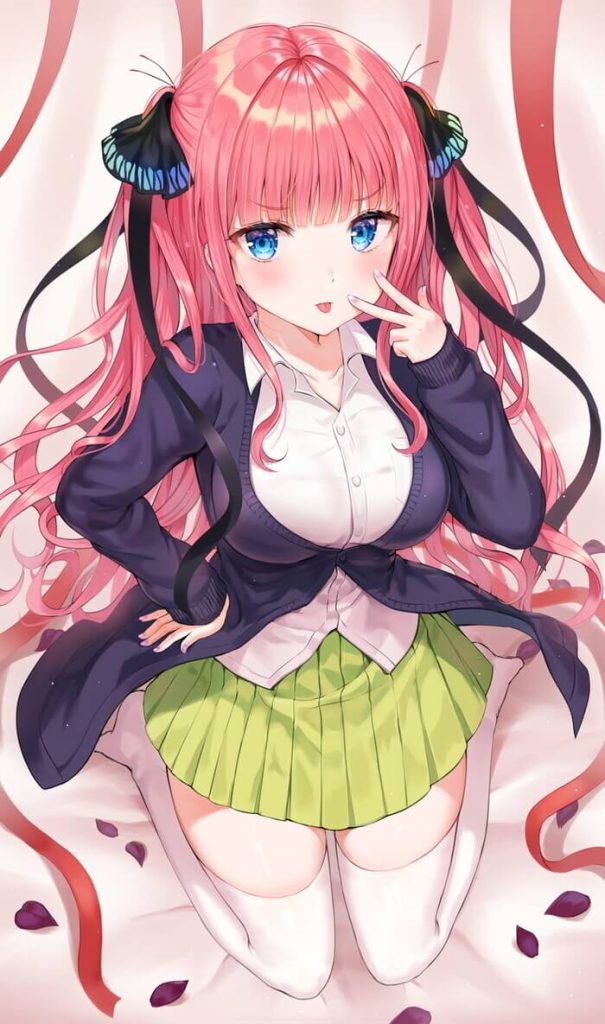21枚目《The Quintessential Quintuplets》中野二乃の2次元エロ画像