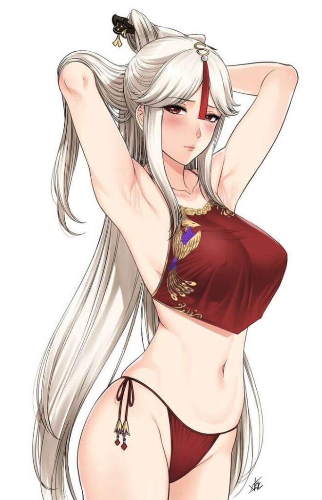 15枚目《エロ画像》凝光(ぎょうこう)の美しい脇を匂いたい Genshin Impact