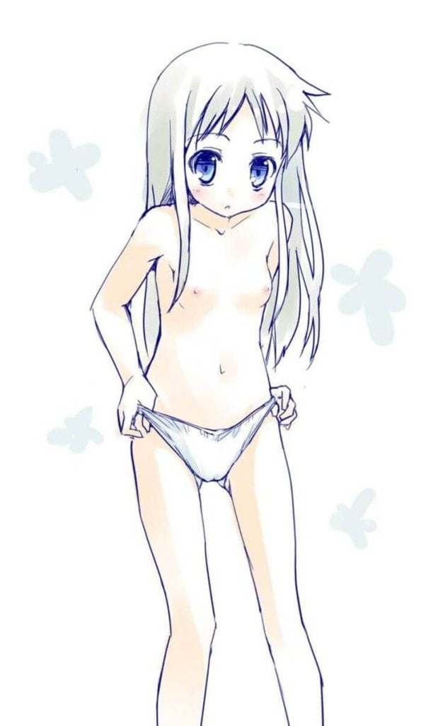 20枚目《2次元エロ画像》本間芽衣子の純白パンツ　あの花