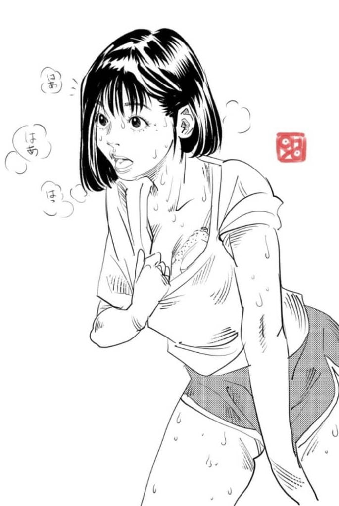 2枚目 SLAM DUNKに登場する、赤木晴子(あかぎはるこ)のエロ画像