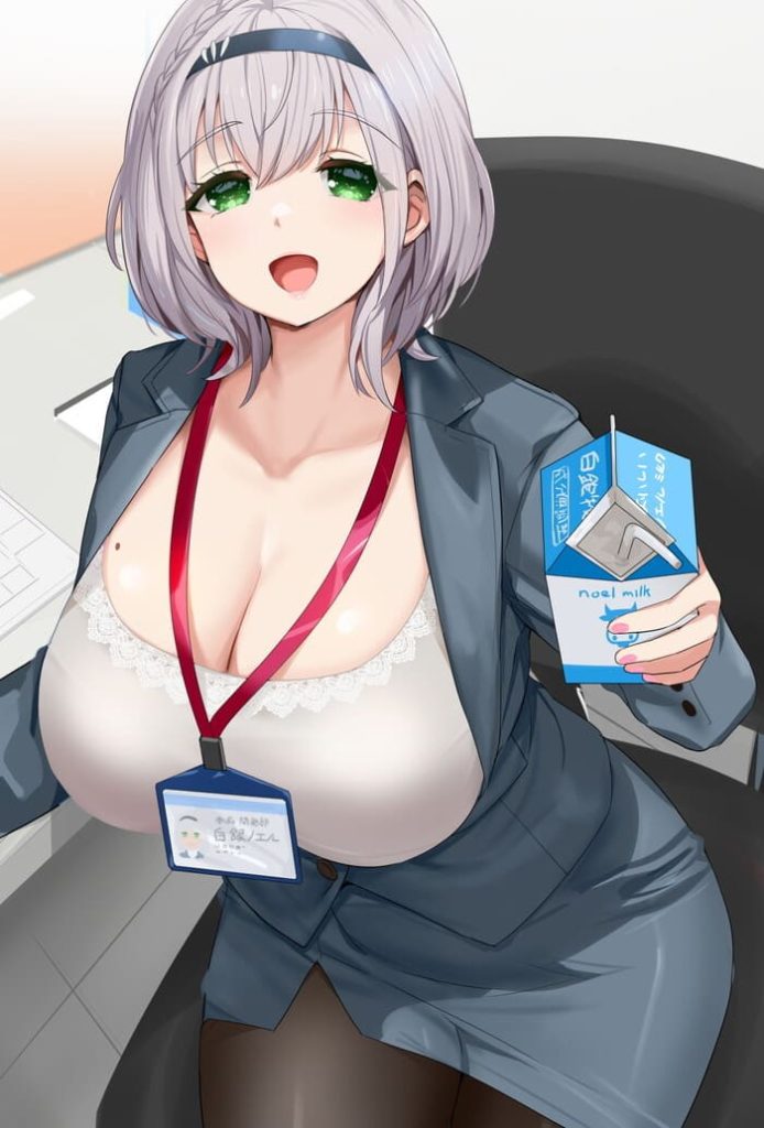 10枚目　ホロライブ(VTuber)　白銀ノエル(しろがねのえる)のエロ画像