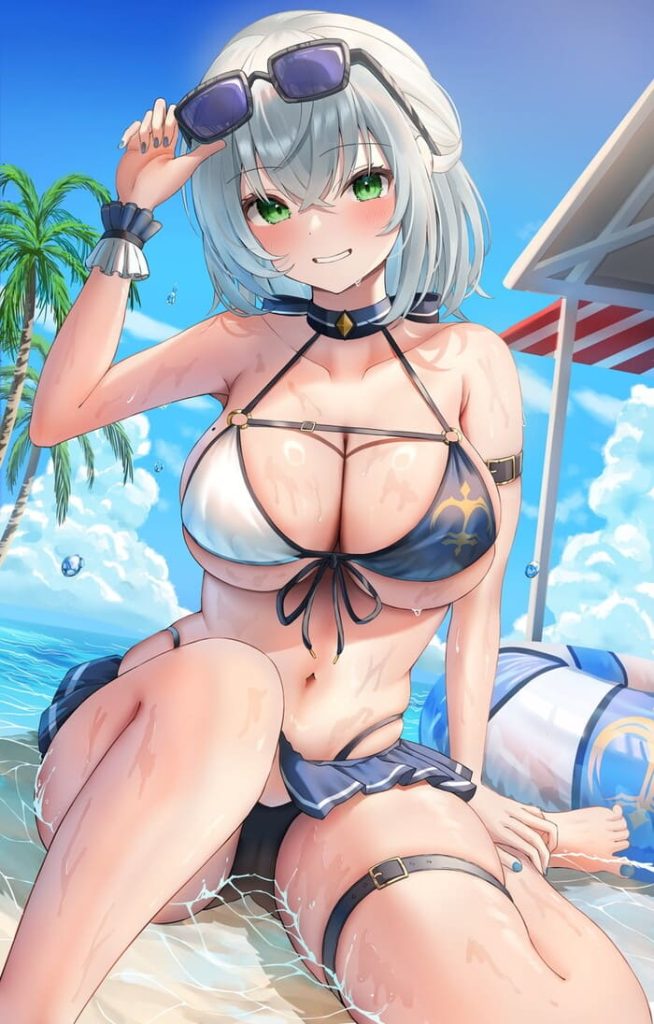 14枚目　ホロライブ(VTuber)　白銀ノエル(しろがねのえる)のエロ画像