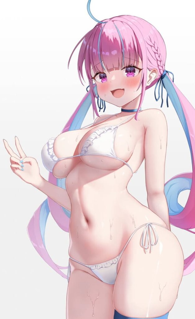 7枚目 ホロライブ(VTuber) 湊あくあ(みなとあくあ)のエロ画像