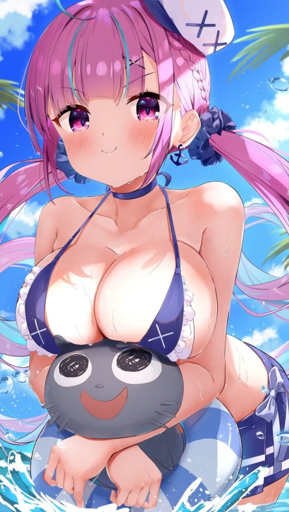 16枚目　ホロライブ(VTuber)　湊あくあ(みなとあくあ)のエロ画像