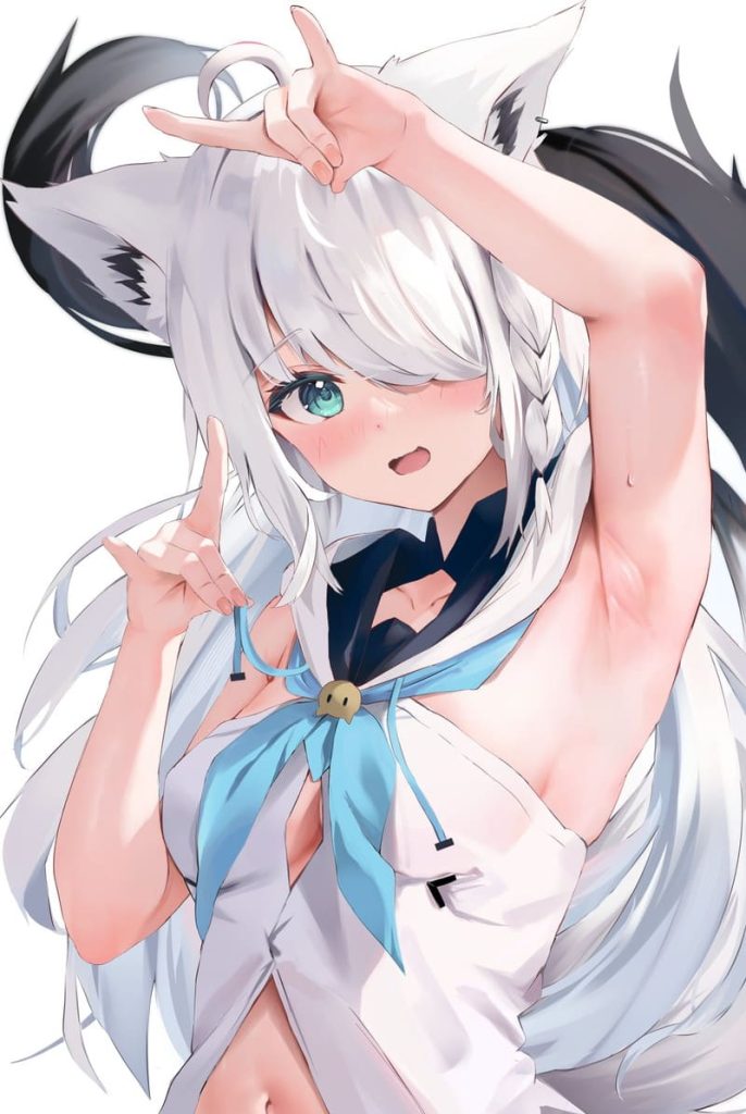 1枚目 ホロライブ(VTuber) 白上フブキ(しらかみふぶき)のエロ画像