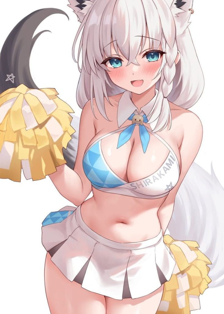 7枚目　ホロライブ(VTuber)　白上フブキ(しらかみふぶき)のエロ画像