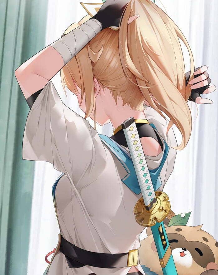 [ホロライブ(VTuber)][エロ画像]風真いろはのエッチなうなじでシコったよ～♪