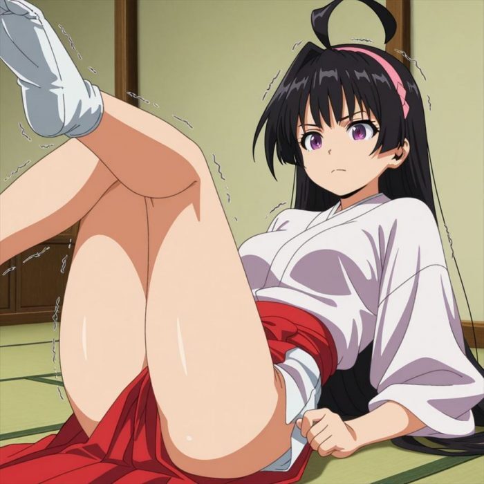 [逃げ上手の若君][エロ画像]亜也子の足裏で本能的なオスのスイッチが入ったよ～♪